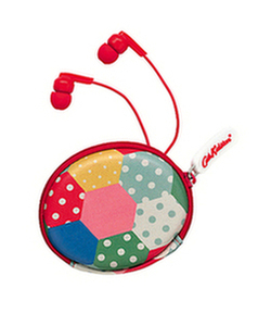 Cath Kidston Mini Patch Earphones and Pouch